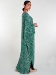 Aab Verdant Maxi Dress, Green/White