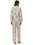 Lauren Ralph Lauren Floral Shirt Long Pyjama Set, Mint Green/Multi