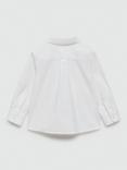 Mango Kids' Cotton Oxford Shirt, White