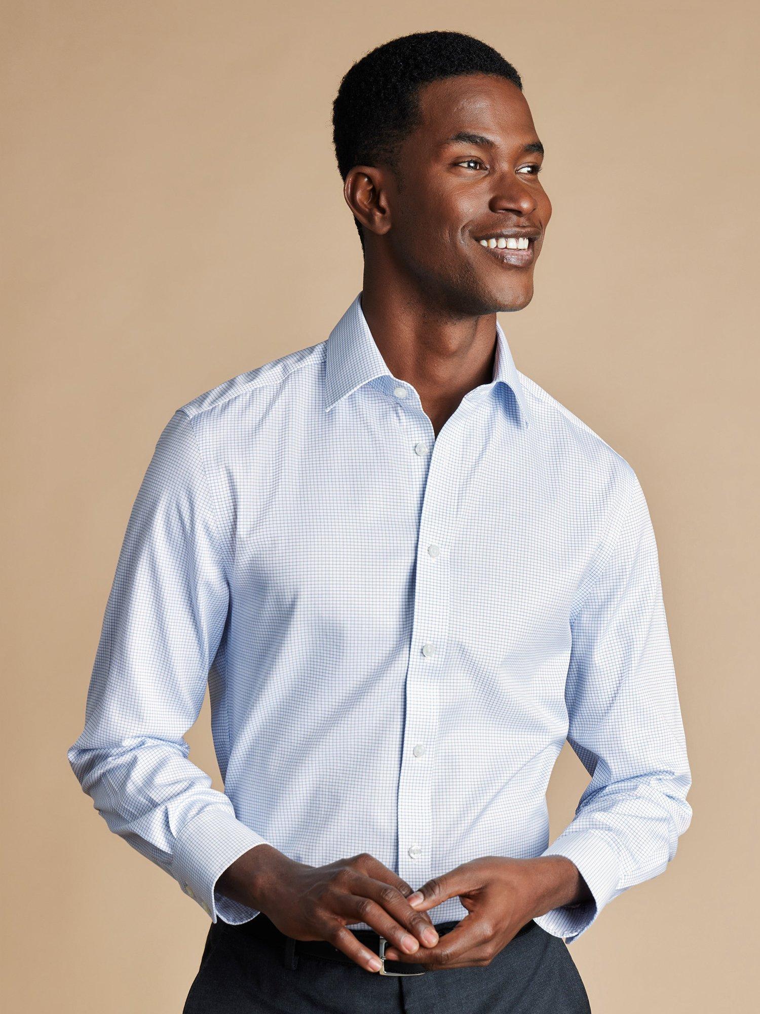 Formal check shirt discount