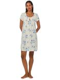 Lauren Ralph Lauren Floral Nightdress, Ivory/Blue