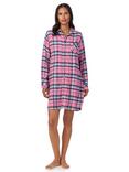 Lauren Ralph Lauren Brushed Twill Sleepshirt, Pink/Multi