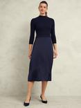 Hobbs Trina Knit Dress, Hobbs Navy