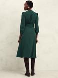 Hobbs Magnolia Belted Midi Dress, Bay Green