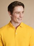 Charles Tyrwhitt Cotton Regular Fit Polo Shirt, Yellow