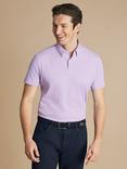 Charles Tyrwhitt Mercerised Cotton Polo Shirt, Lilac