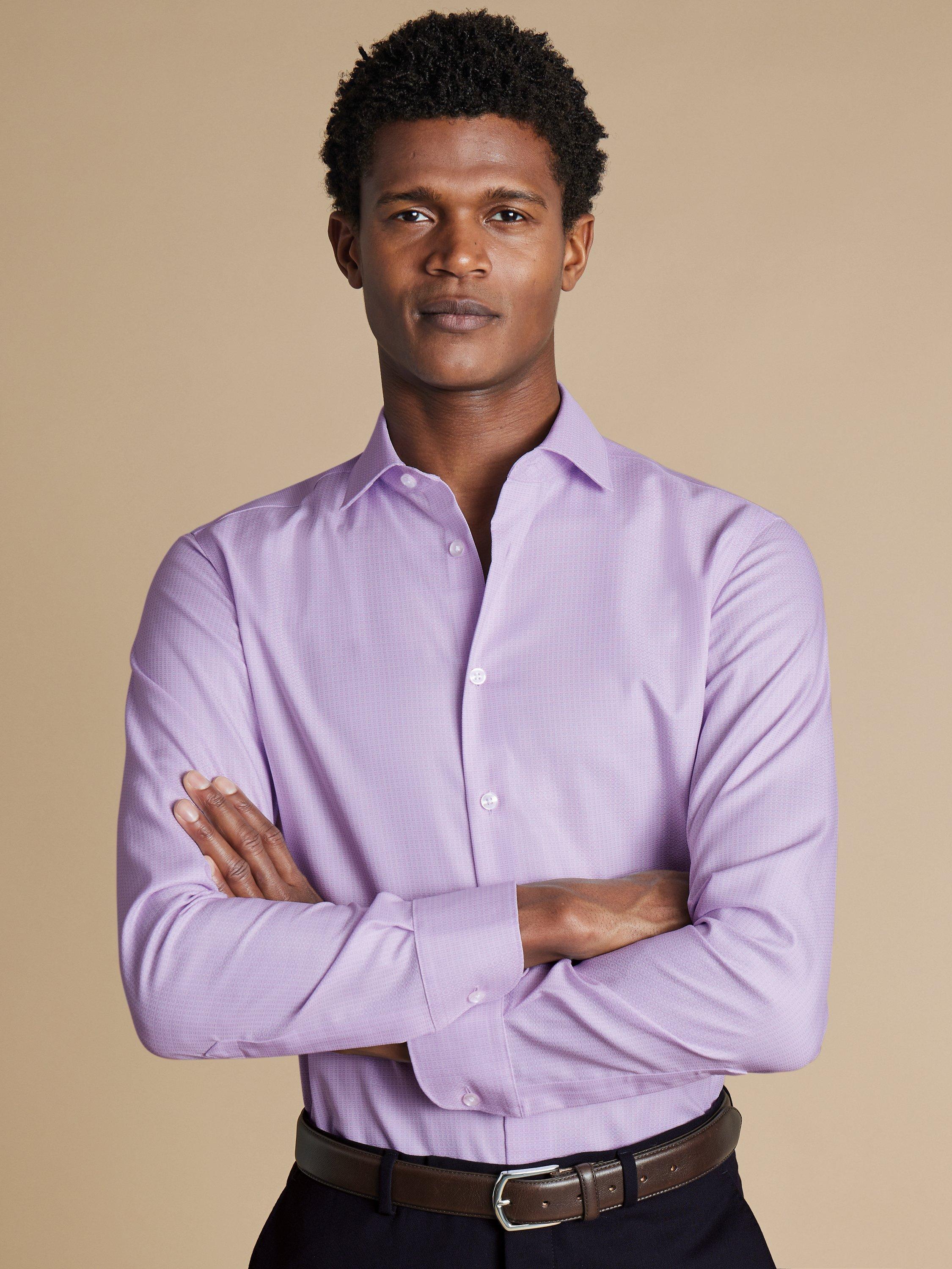Charles Tyrwhitt Cotton Slim Fit Cutaway Collar Shirt