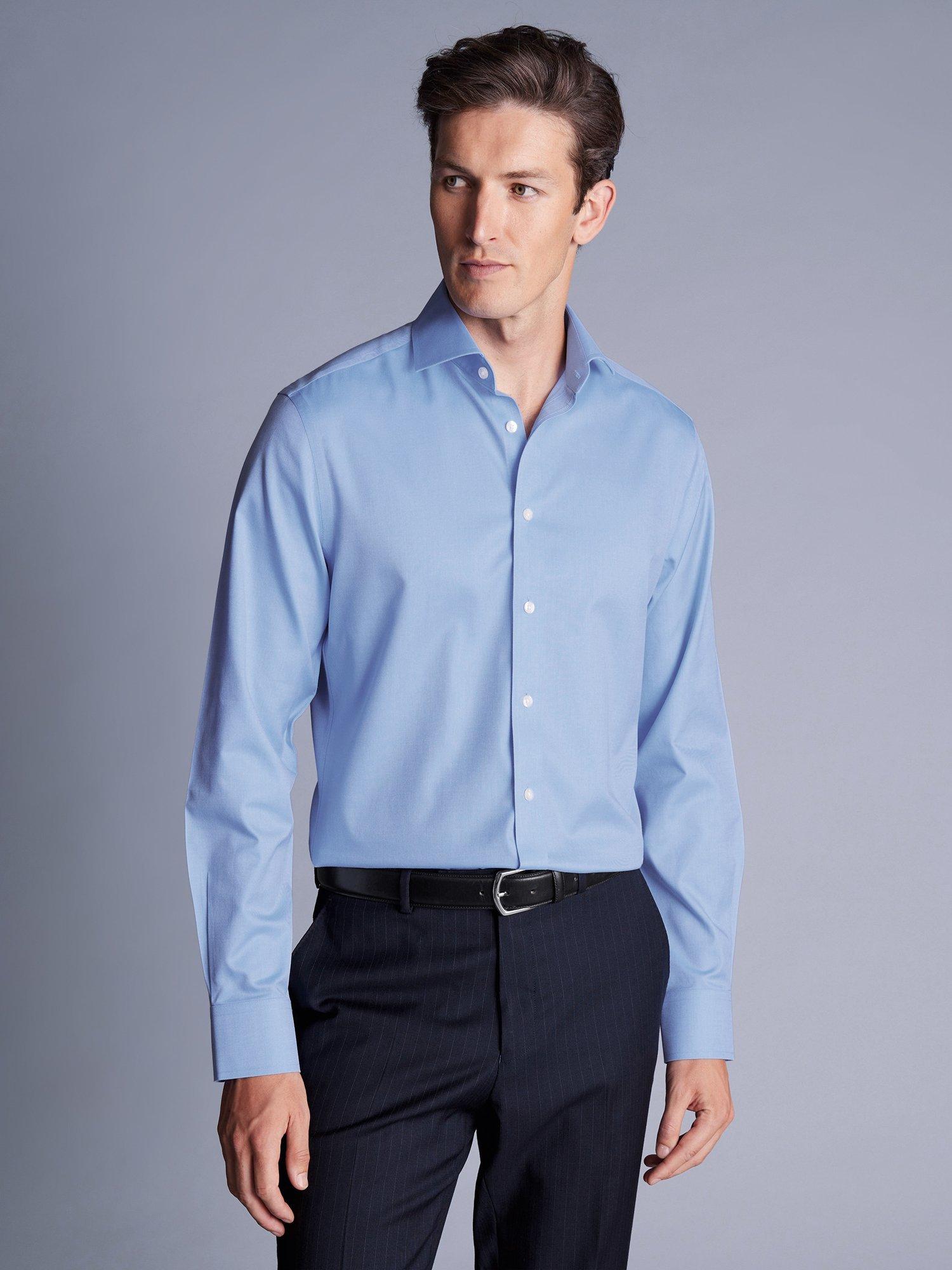 Charles Tyrwhitt Extra Slim Fit Cotton Shirt, Cornflower Blue