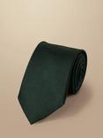 Charles Tyrwhitt Textured Silk Stain Resistant Tie, Dark Green