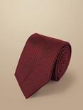 Charles Tyrwhitt Stain-Resistant Silk Tie, Dark Red