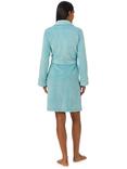 Lauren Ralph Lauren Soft Clipped Dressing Gown, Sea Blue