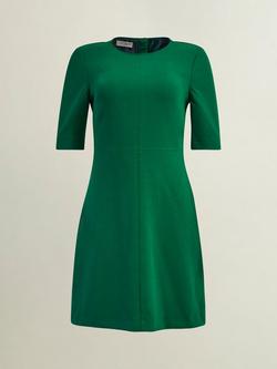 Hobbs Alana A-Line Dress, Green - view 2, Green