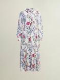 Hobbs Ashleen Floral Dress, Ivory/Multi