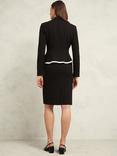 Hobbs Harmony Tailored Jacket, Black/Ivory