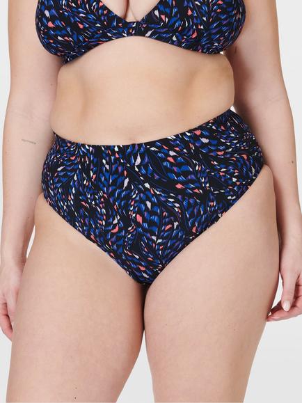 Sweaty Betty Brook High Waist Bikini Bottoms, Black Coral