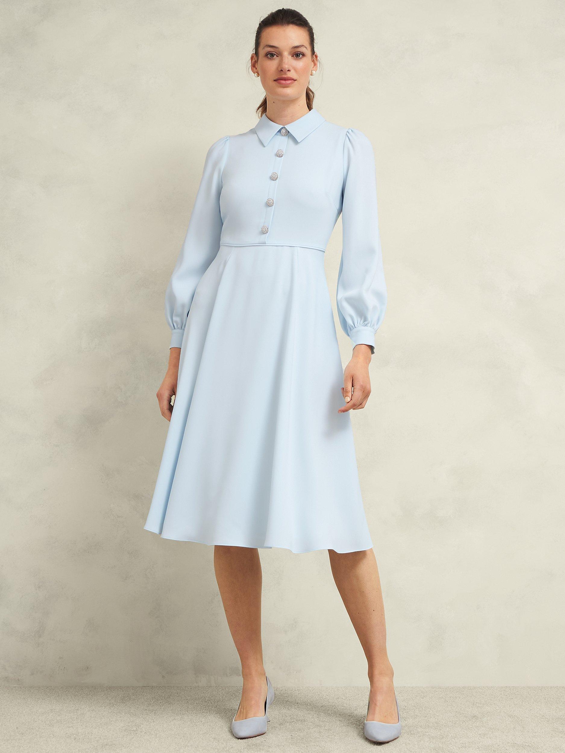 Pale blue midi dress on sale