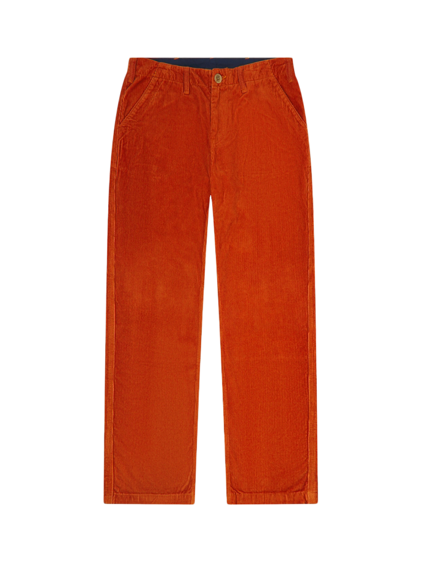 Uskees 5005 Cord Boat Trousers, Rust