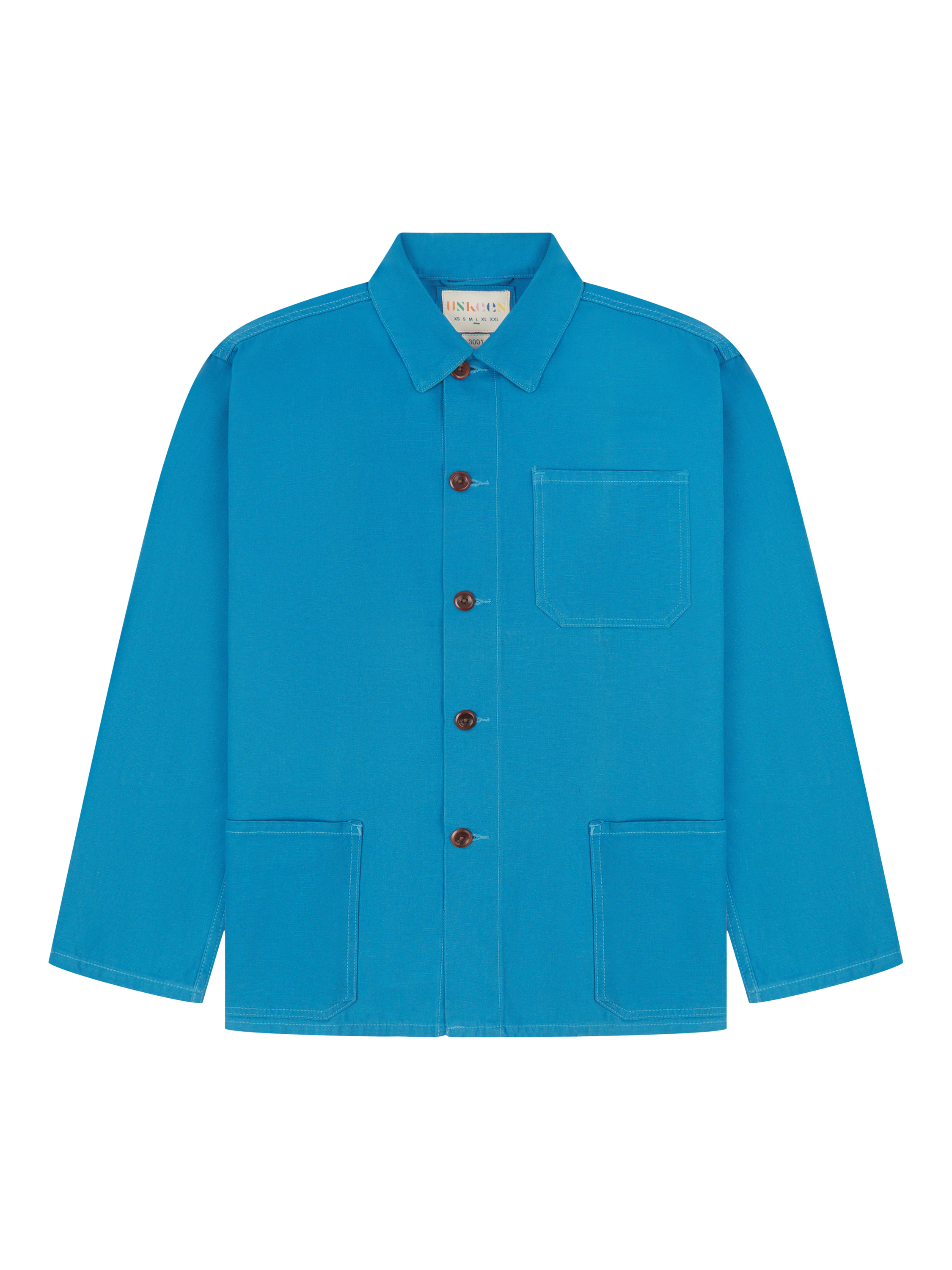 Uskees 3001 Drill Overshirt, Bright Blue