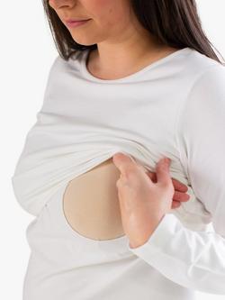 Bshirt Organic Cotton Blend Maternity Nursing Top - view 2, White