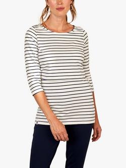 Bshirt Nursing Top, White & Navy Stripe - view 2, White & Navy Stripe