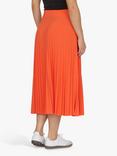 Sisters Point Malou Pleated Midi Skirt, Orange