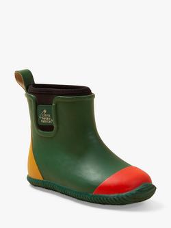 Little Green Radicals Kids' Colour Block Lined Ankle Wellington Boots, Yellow