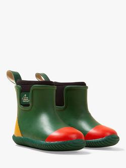 Little Green Radicals Kids' Colour Block Lined Ankle Wellington Boots - view 2, Yellow