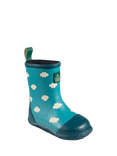 Little Green Radicals Kids' Clouds Classic Wellington Boots, Blue