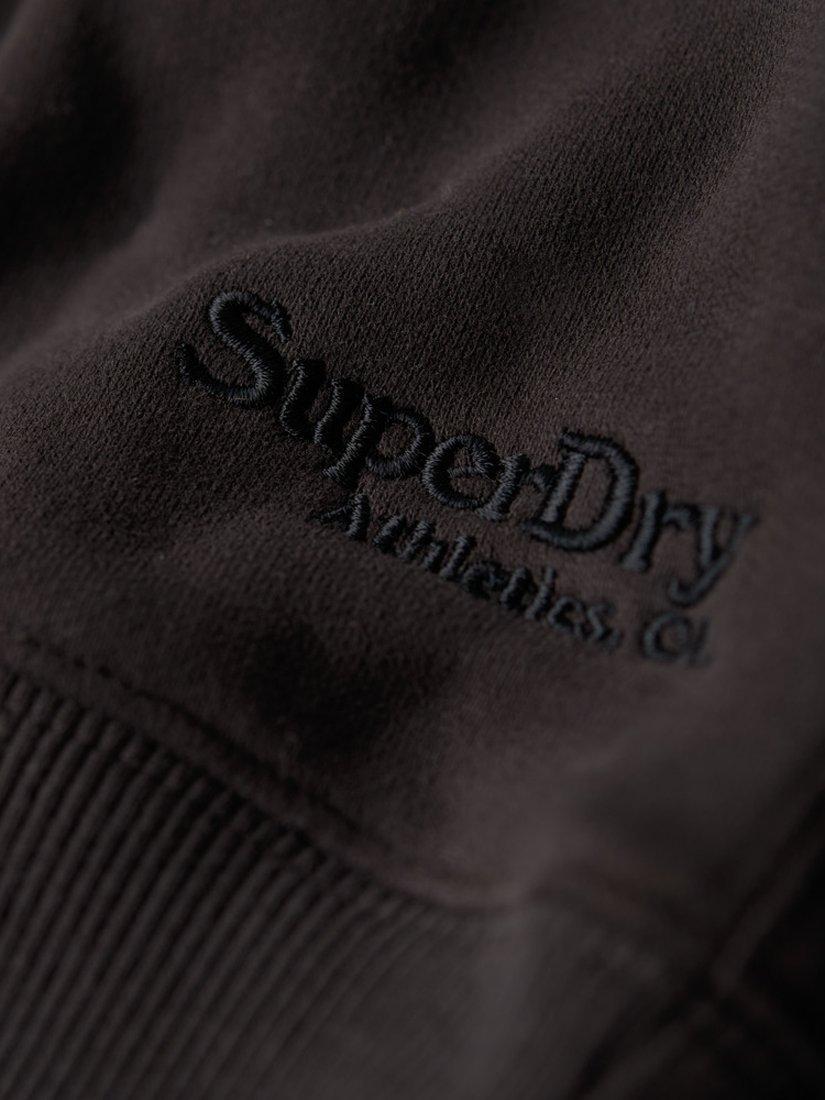 Product image 6 of 6, which shows Superdry Essential Logo Relaxed Fit Sweatshirt, Bison Black, 8