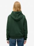 Superdry Athletic Essentials Applique Oversized Hoodie, Enamel Green