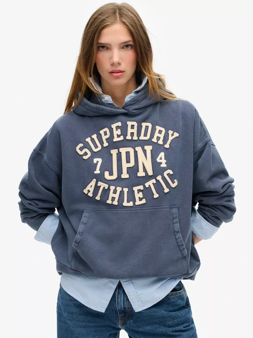Superdry athletic hoodie clearance