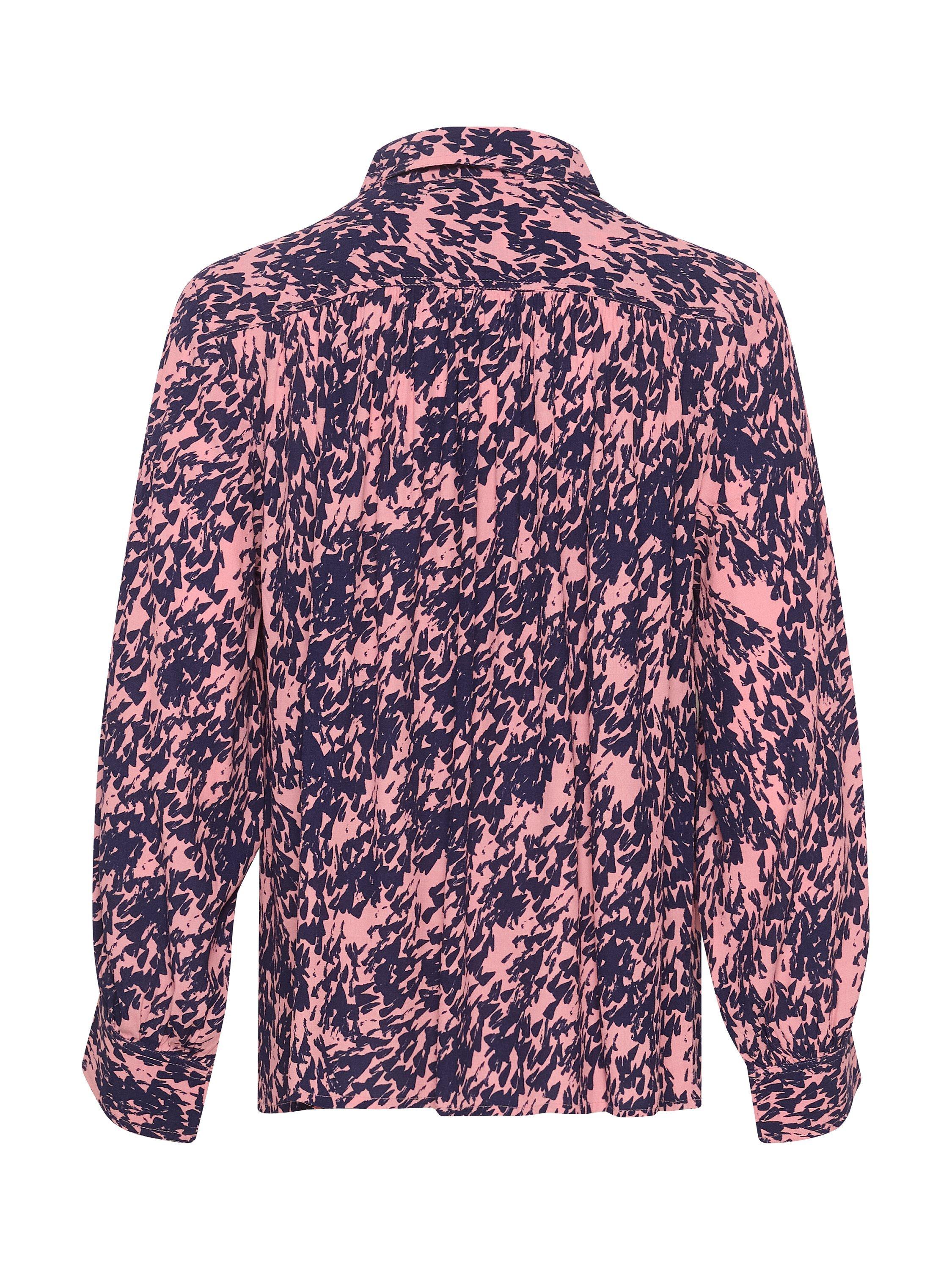 Product image 6 of 6, which shows Soaked In Luxury Sylvia Shirt, Blush/Navy, XS