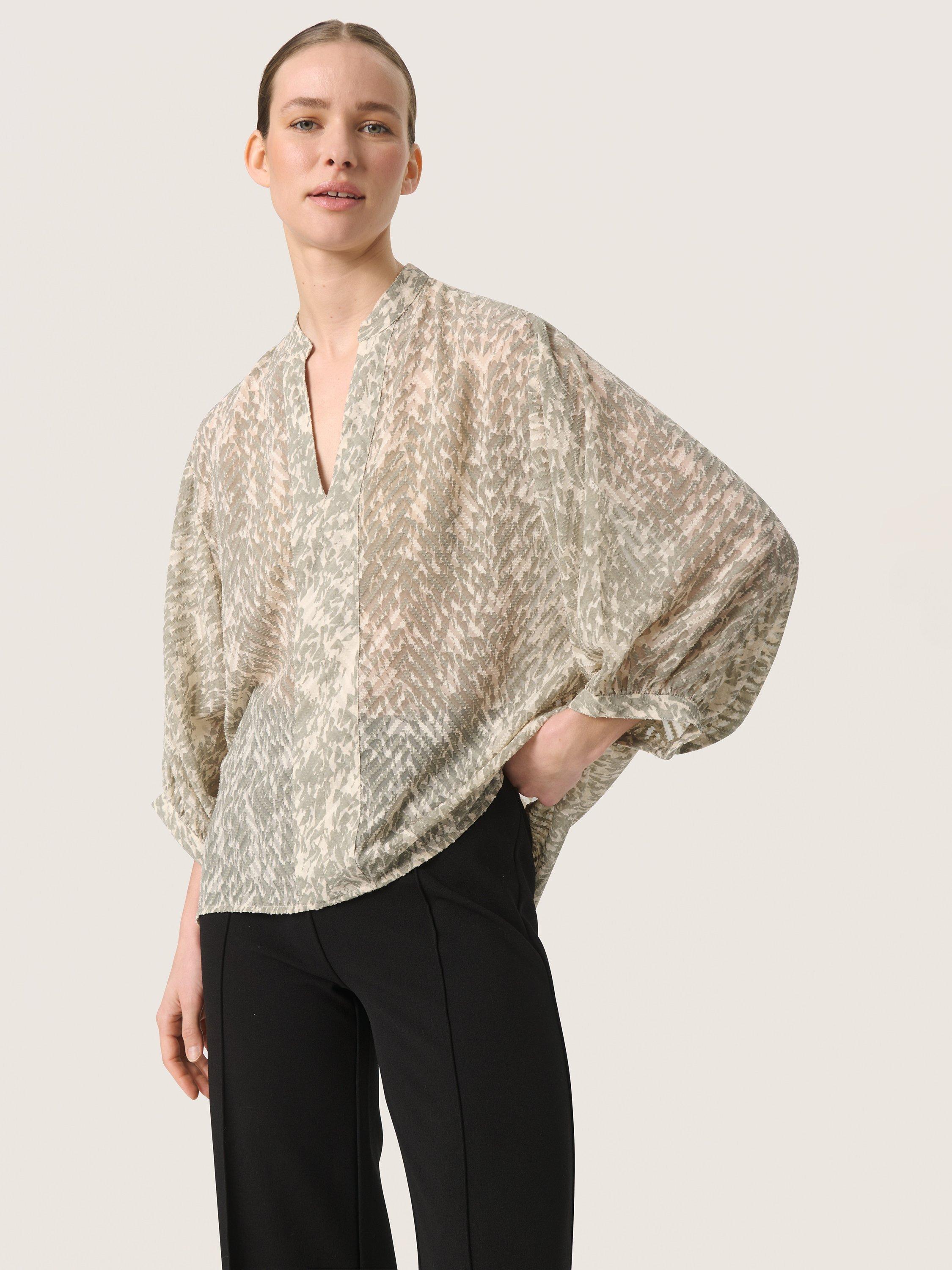Soaked In Luxury Osaka Blouse, Shadow, XS