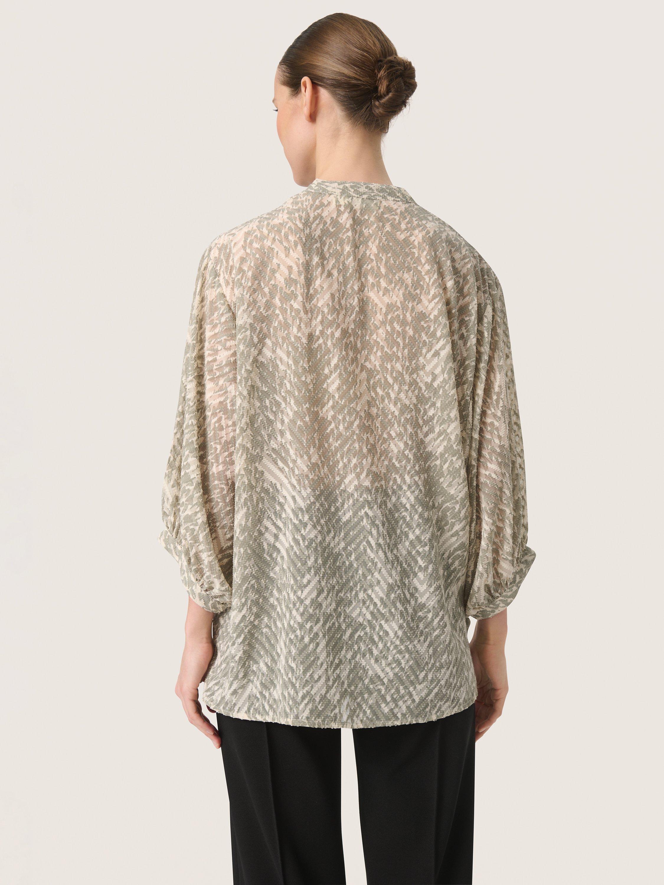 Soaked In Luxury Osaka Blouse, Shadow, XS