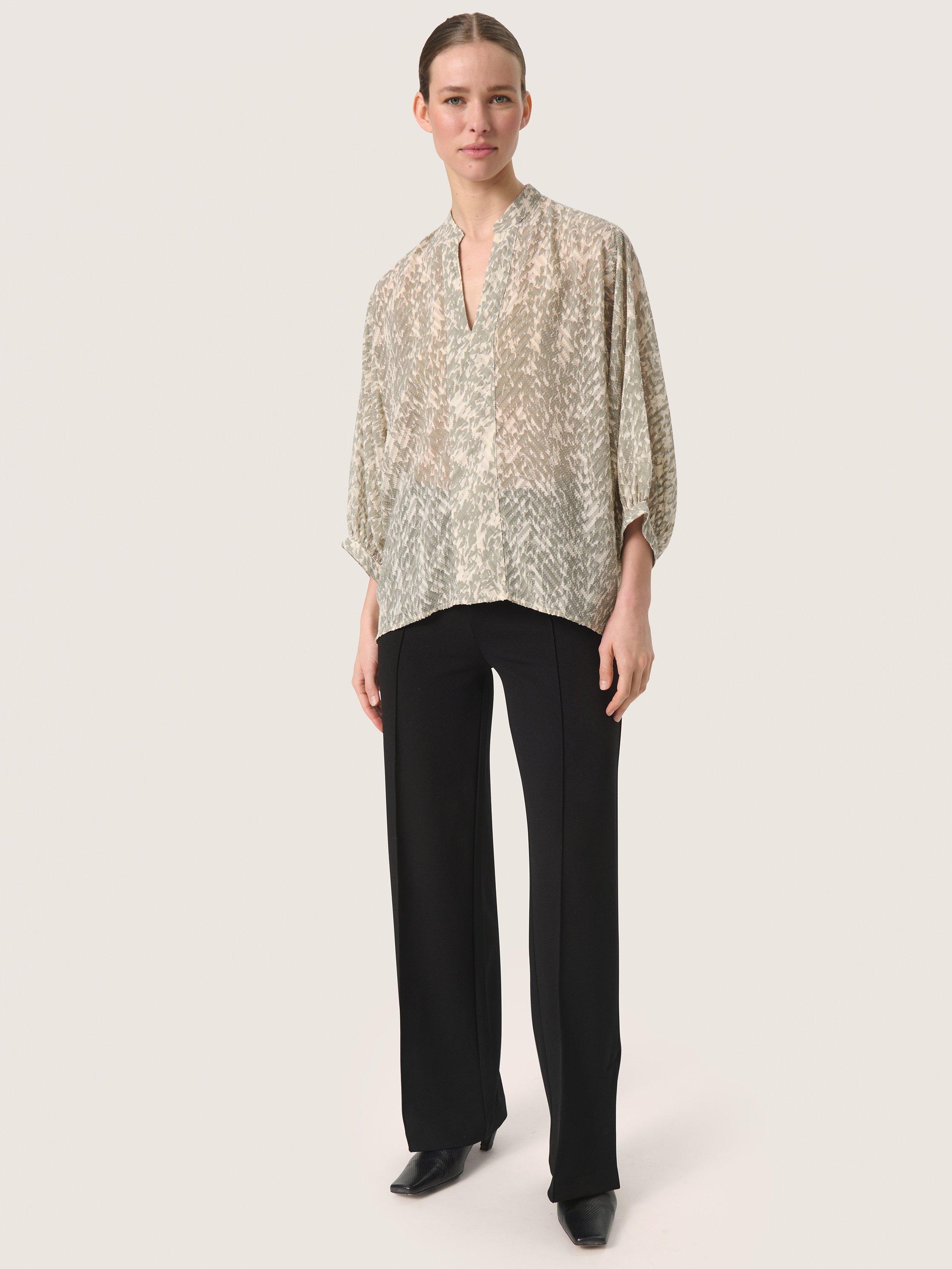 Soaked In Luxury Osaka Blouse, Shadow, XS