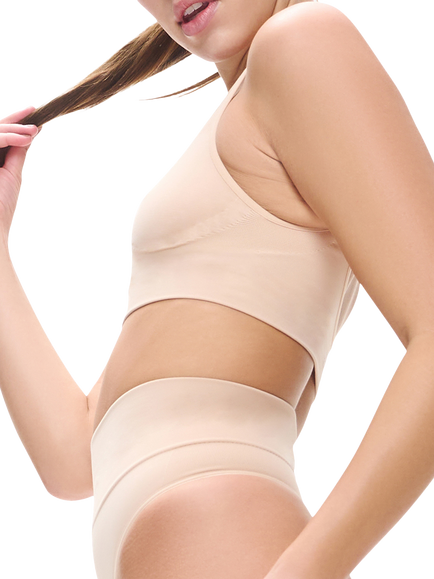 Heist Contour Seamless Bralette - view 2, Almond