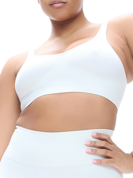 Heist Contour Seamless Bralette, Cloud White