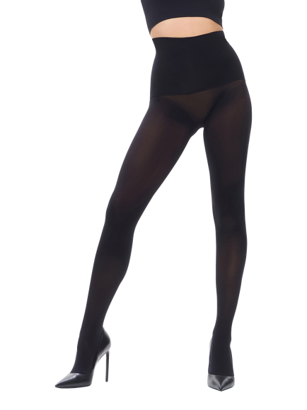 Heist 60 Denier Opaque Tights - view 2, Black