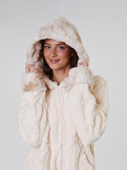 Loungeable Cable Cut Sherpa Onesie, Natural Cream - view 2, Natural Cream