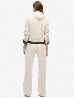 Superdry Athletic Essentials Low Rise Flare Joggers, Turtledove Cream - view 2, Turtledove Cream