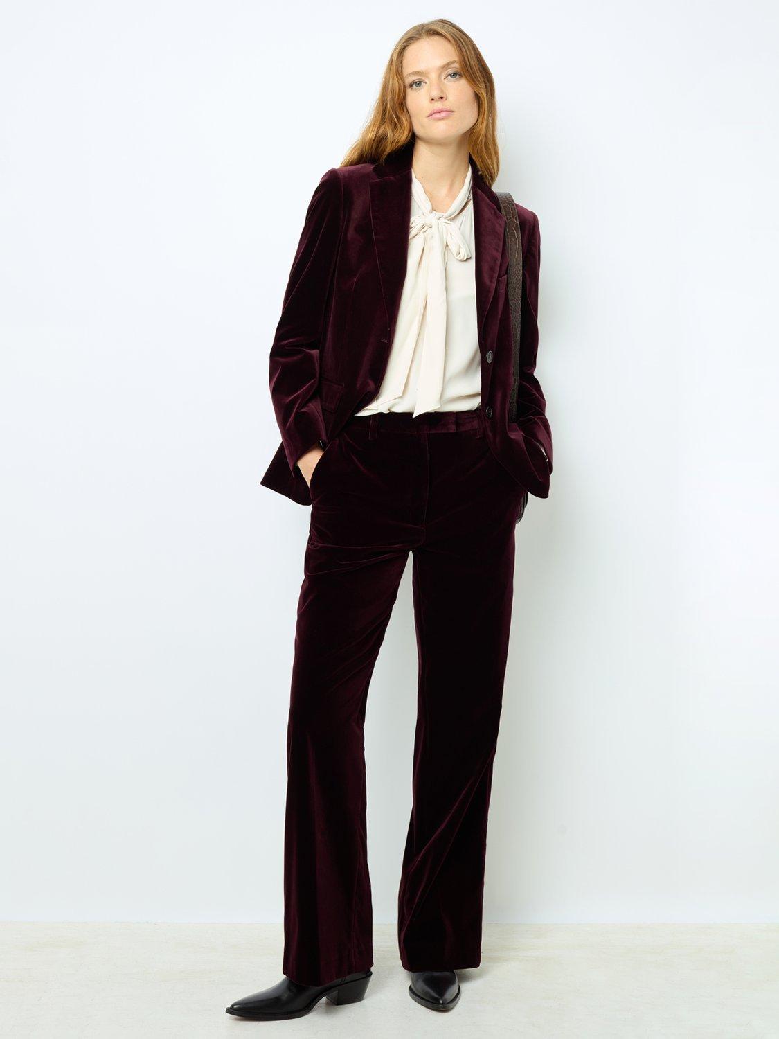 Gerard Darel Maeva Tailored Jacket, Burgundy