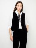 Gerard Darel Maia Tailored Waistcoat, Black