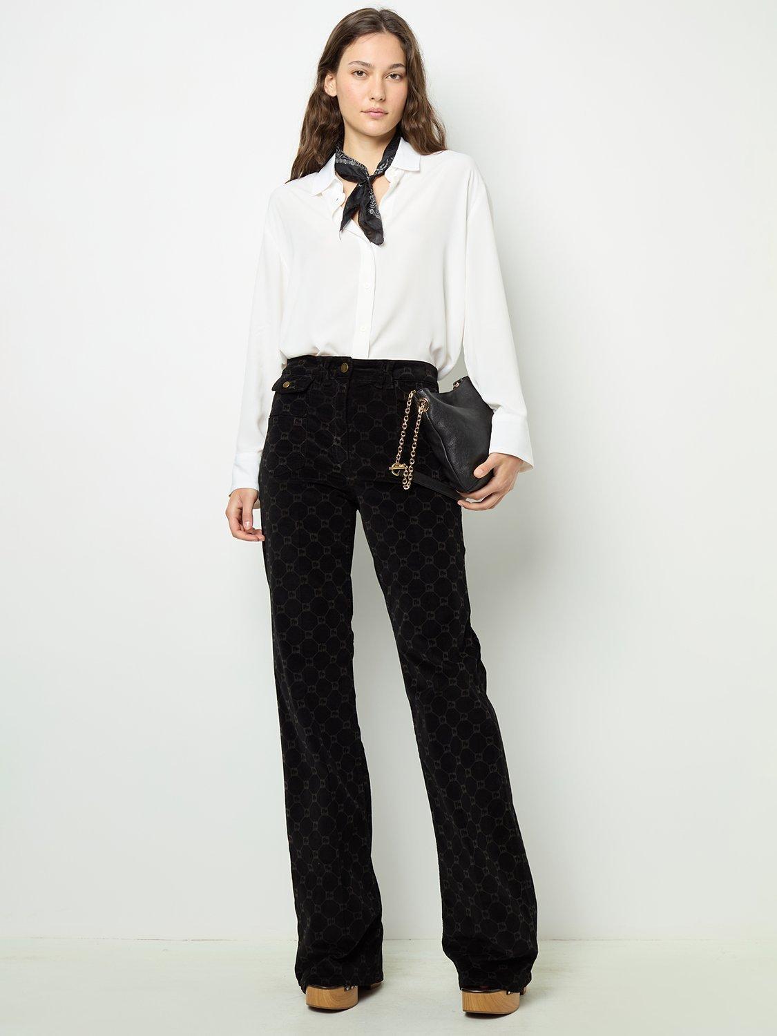 Product image 2 of 5, which shows Gerard Darel Anna Geometric Jeans, Black, 10