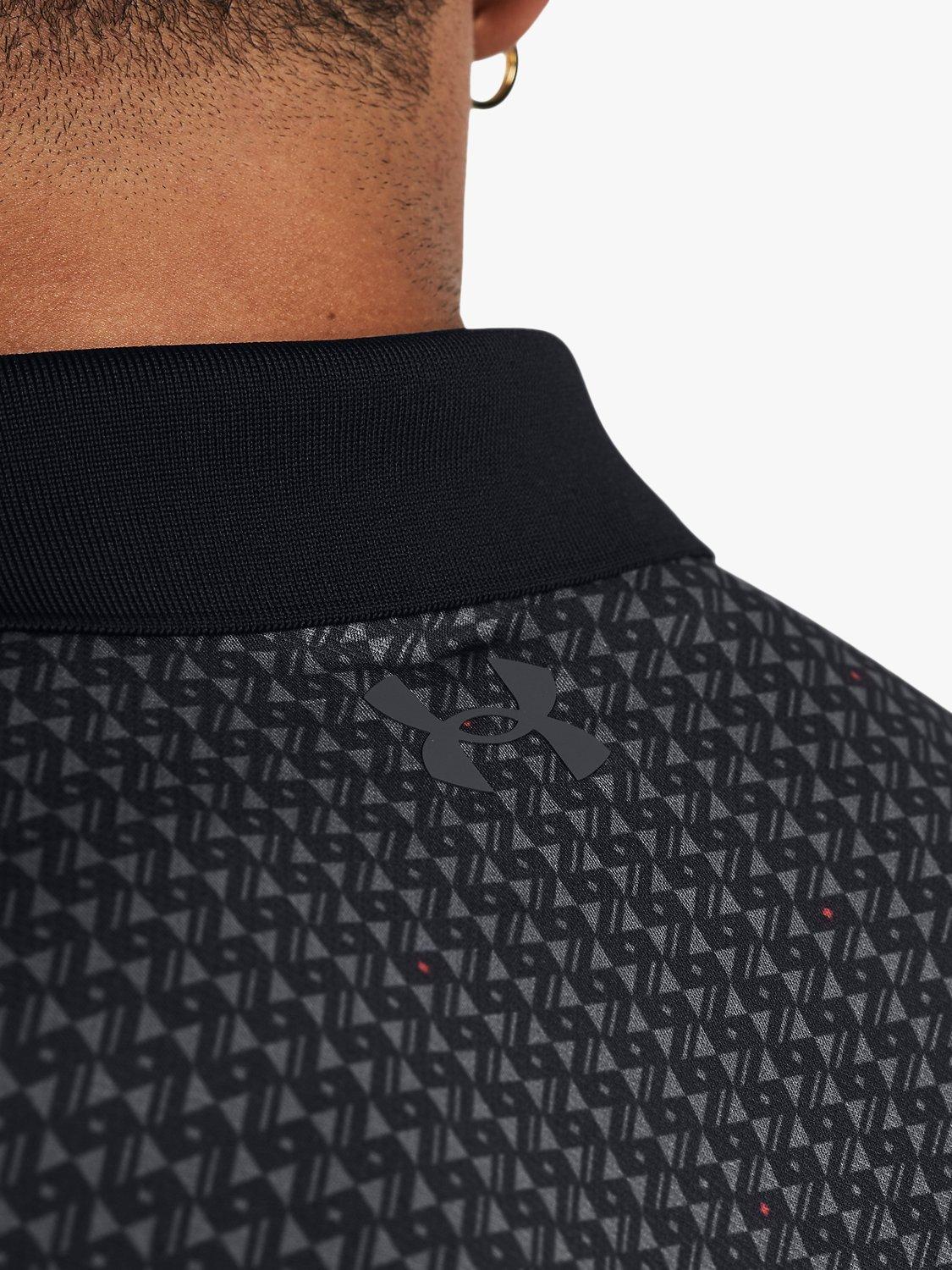 Product image 3 of 4, which shows Under Armour Men's Sports Polo Top, Black / Rock, S