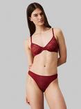 Calvin Klein Sheer Marquisette Lace Thong