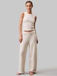 Calvin Klein Fluffy Lounge Trousers, Ivory