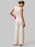 Calvin Klein Fluffy Lounge Trousers, Ivory
