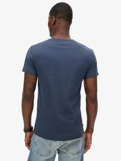 Superdry Essential Logo T-Shirt - view 2, Lauren Navy/Lime