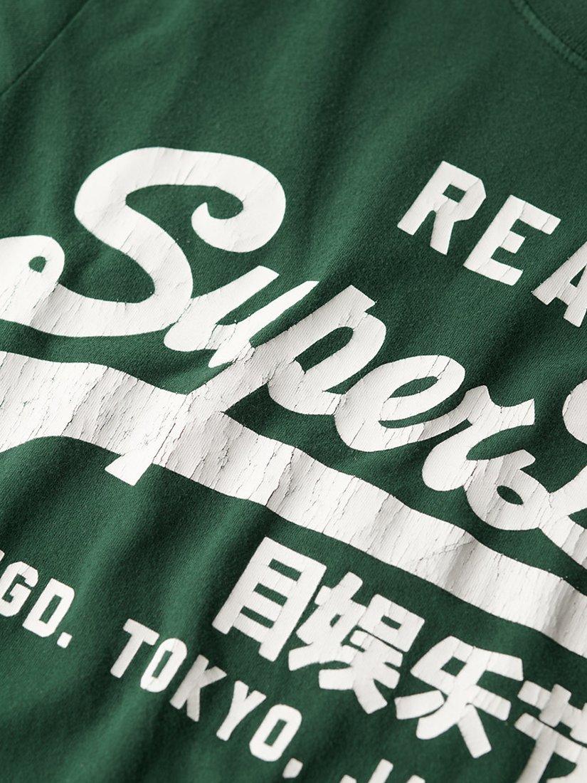 Product image 5 of 5, which shows Superdry Vintage Logo Graphic T-Shirt, Enamel Green, S