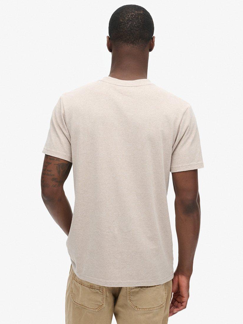 Product image 2 of 6, which shows Superdry Great Outdoors Graphic T-Shirt, Lavin Beige Marl, S